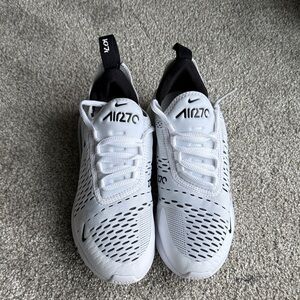Nike Air Max 270 White and Black Sneakers